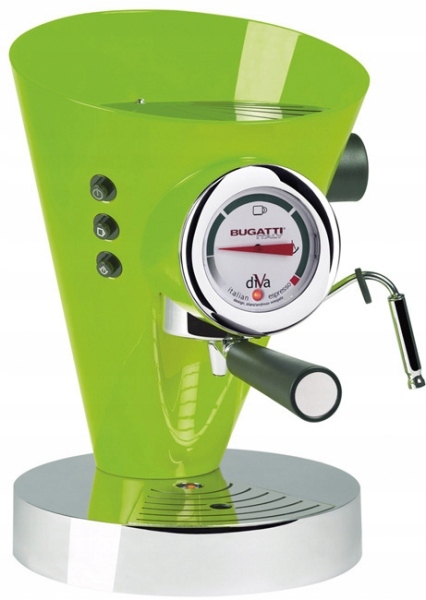 Ekspres do kawy zielony Diva Bugatti