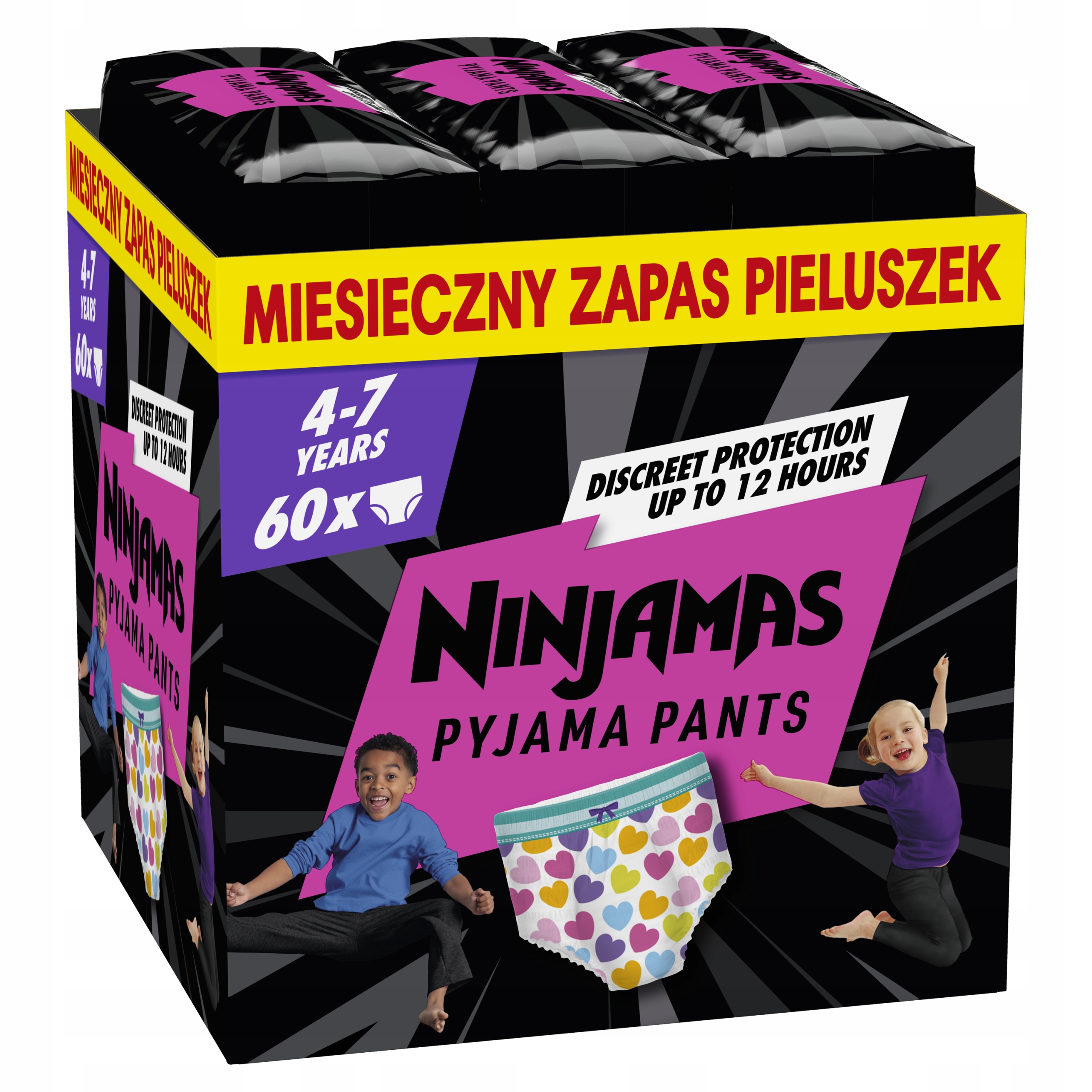 Pieluchomajtki Pampers Pants Ninjamas Rozmiar 7 60 szt.