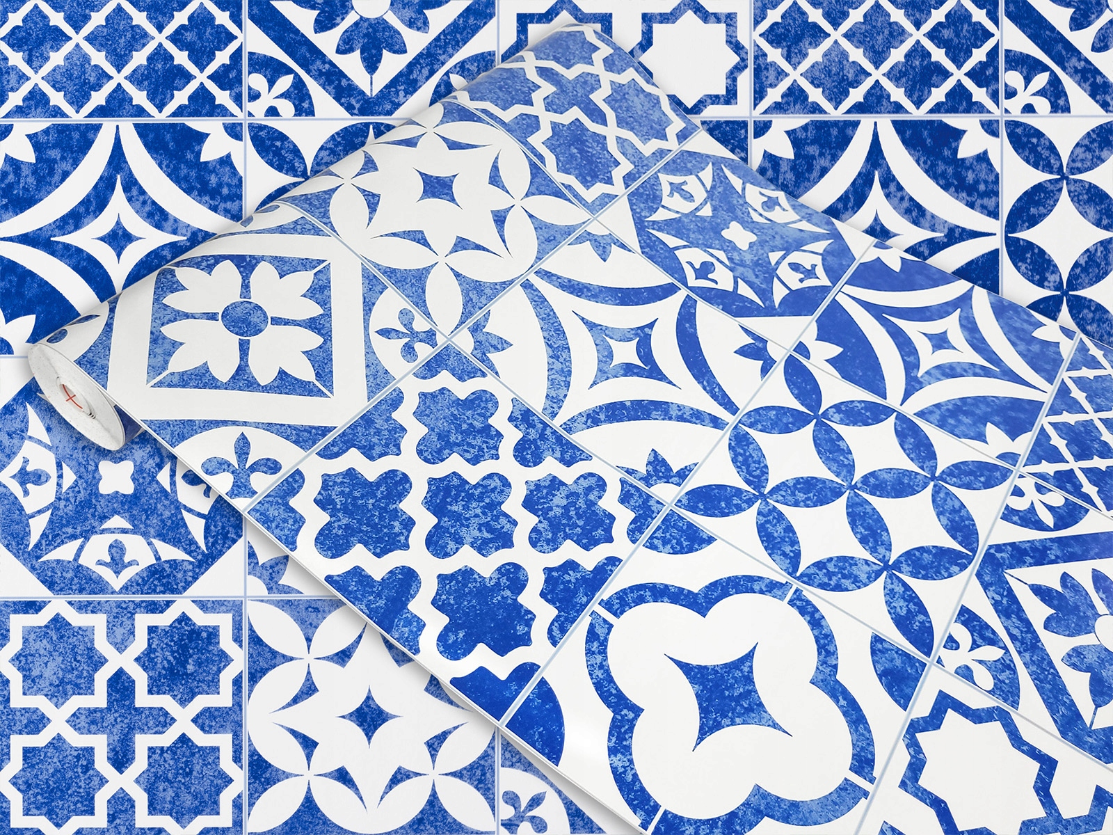 Samolepicí nábytková dýha Dekorativní dlaždice Santorini Rolka 45 cm x 15 m