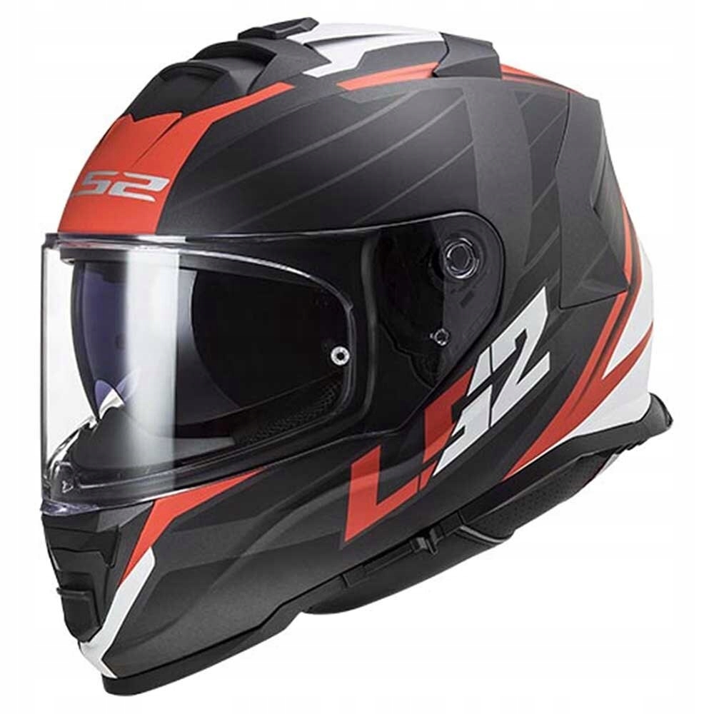 Integrálna Motocyklová Prilba LS2 FF800 Storm II Nerve M. Čierna Červená