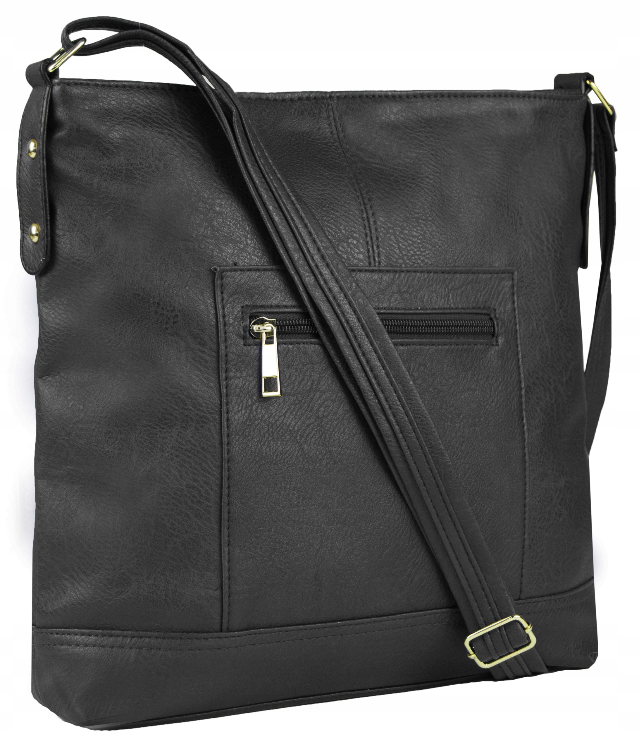 Torebka DAMSKA POJEMNA LISTONOSZKA WOREK A5 FB161 Marka inna