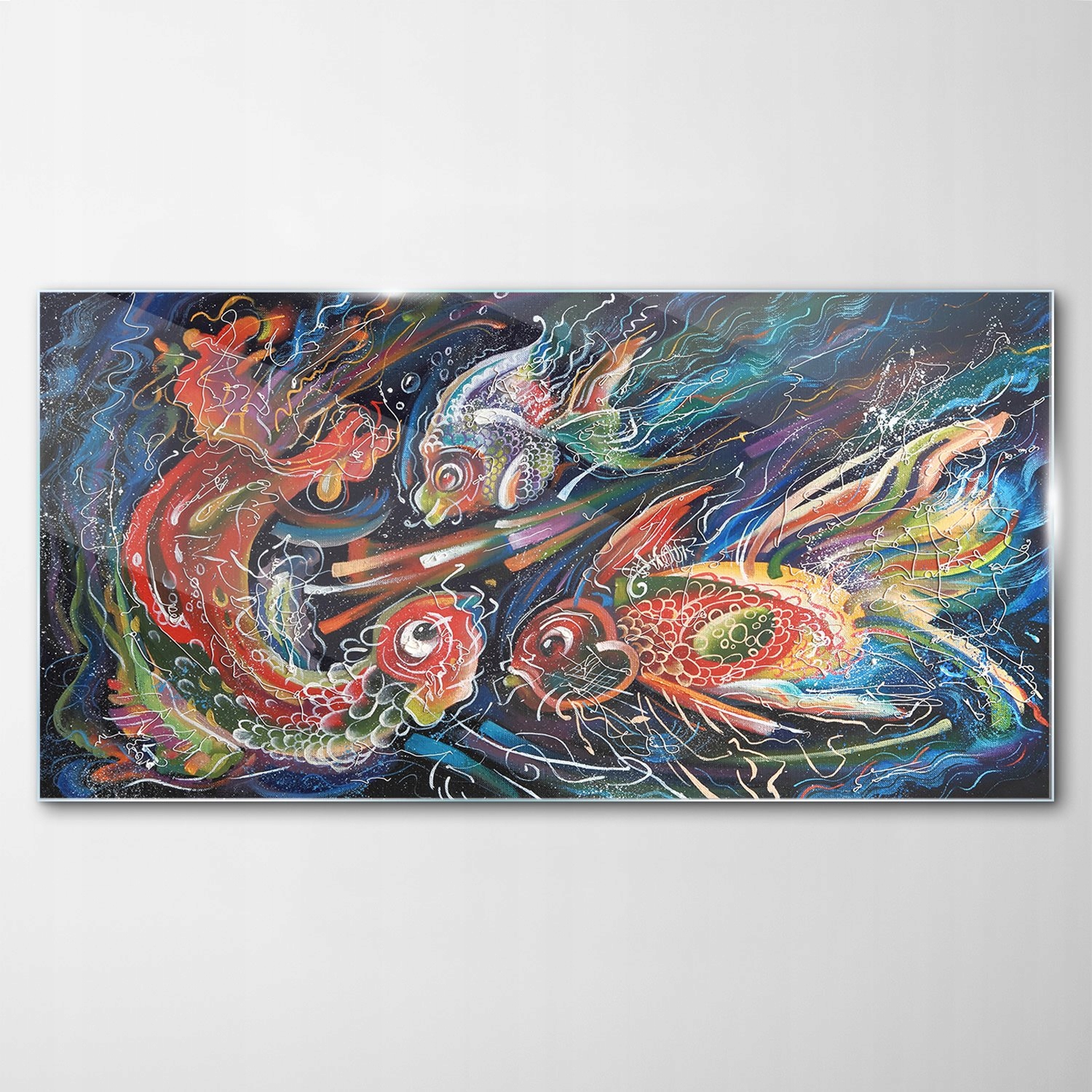 

Obraz na Szkle Dekor Abstrakcja Morze Ryby 120x60