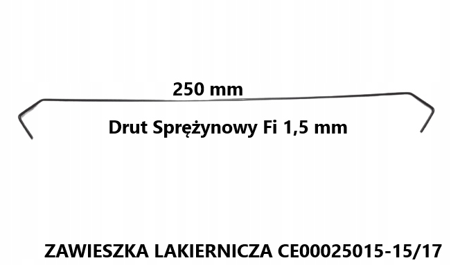 

Zawieszka Lakiernicza CE00025015-15/17 100 szt.