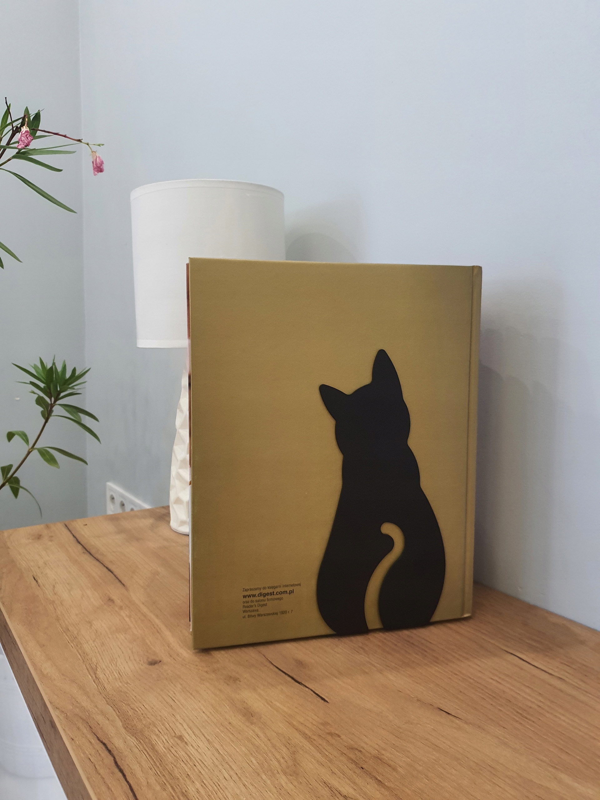 Podpórka do książek KOT 230x110 mm Wysokość produktu 23 cm