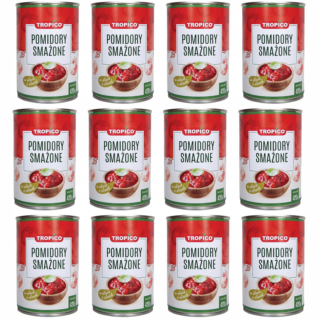Tropico Pomidory Smażone w Oliwie z Oliwek Tomate Frito w puszce 400g x12