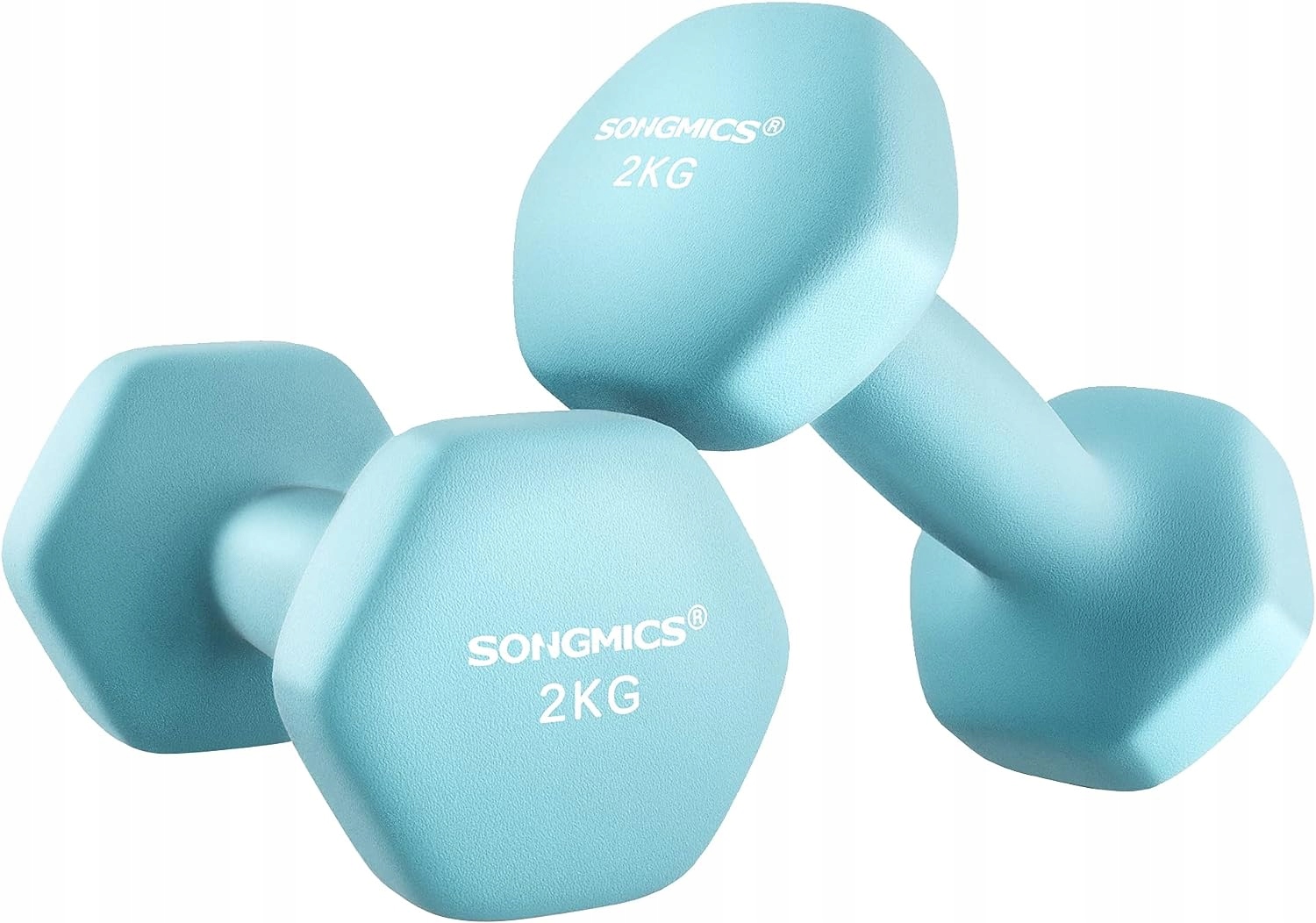 Zestaw Hantli 2x2kg Neoprenowych Songmics Antypoślizgowe Dom Siłowy