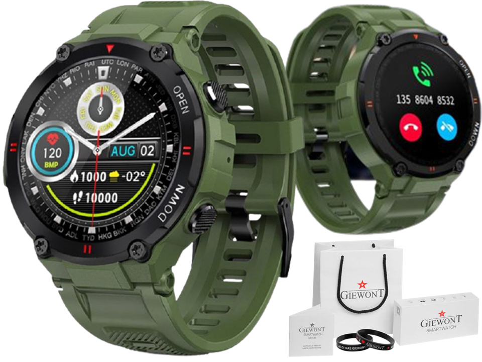 

Zegarek Smartwatch Męski Połączenia Tel. + Prezent