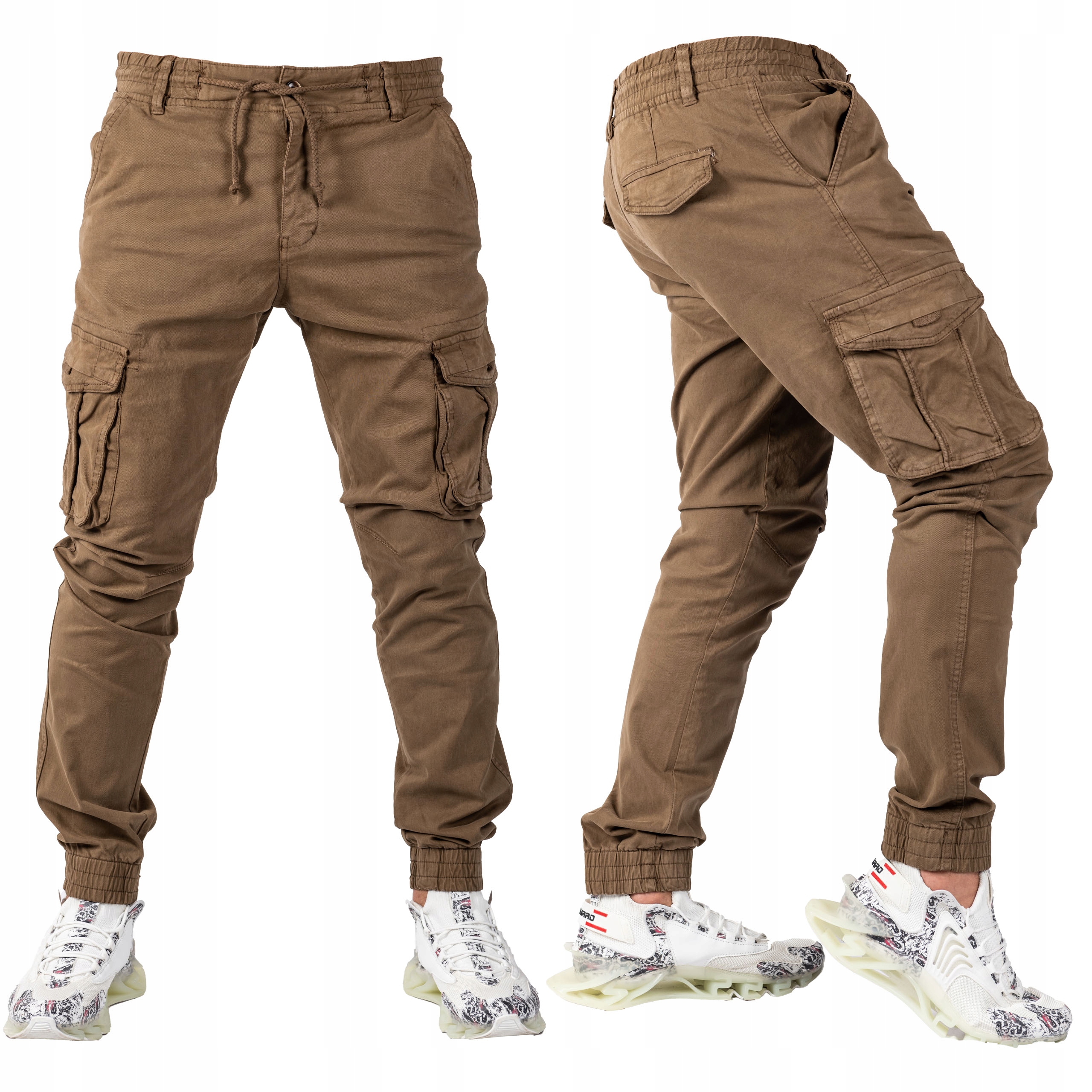 Pánské kalhoty Joggery kapsáče khaki Doxel vel. 29