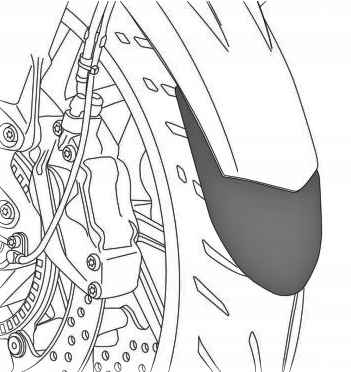 

Przedłużenie błotnika Honda CRF1000L 9375N