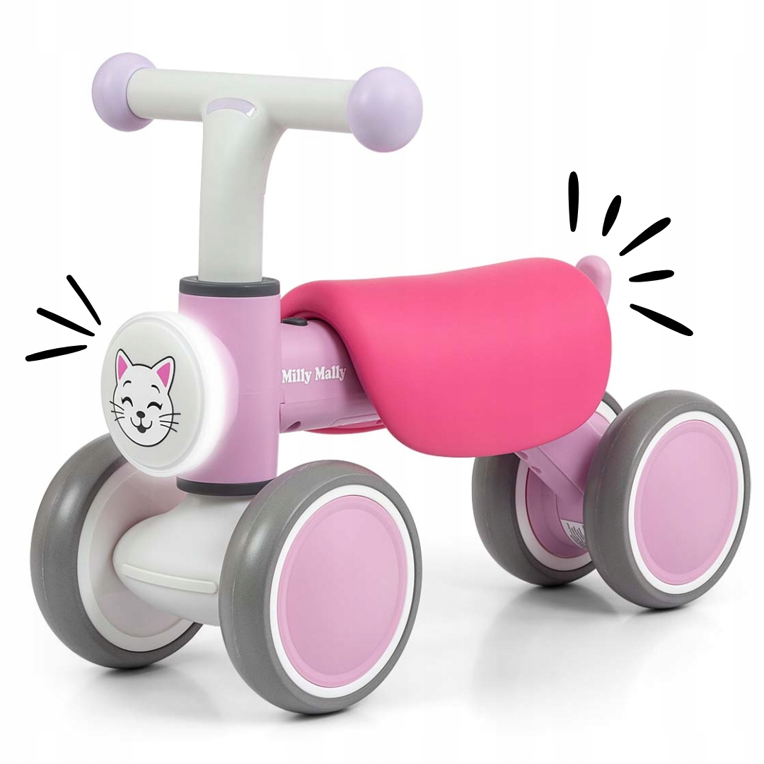 Jeździk dla dziewczynki York 12-36 miesięcy Led dźwięki do 25kg Eva