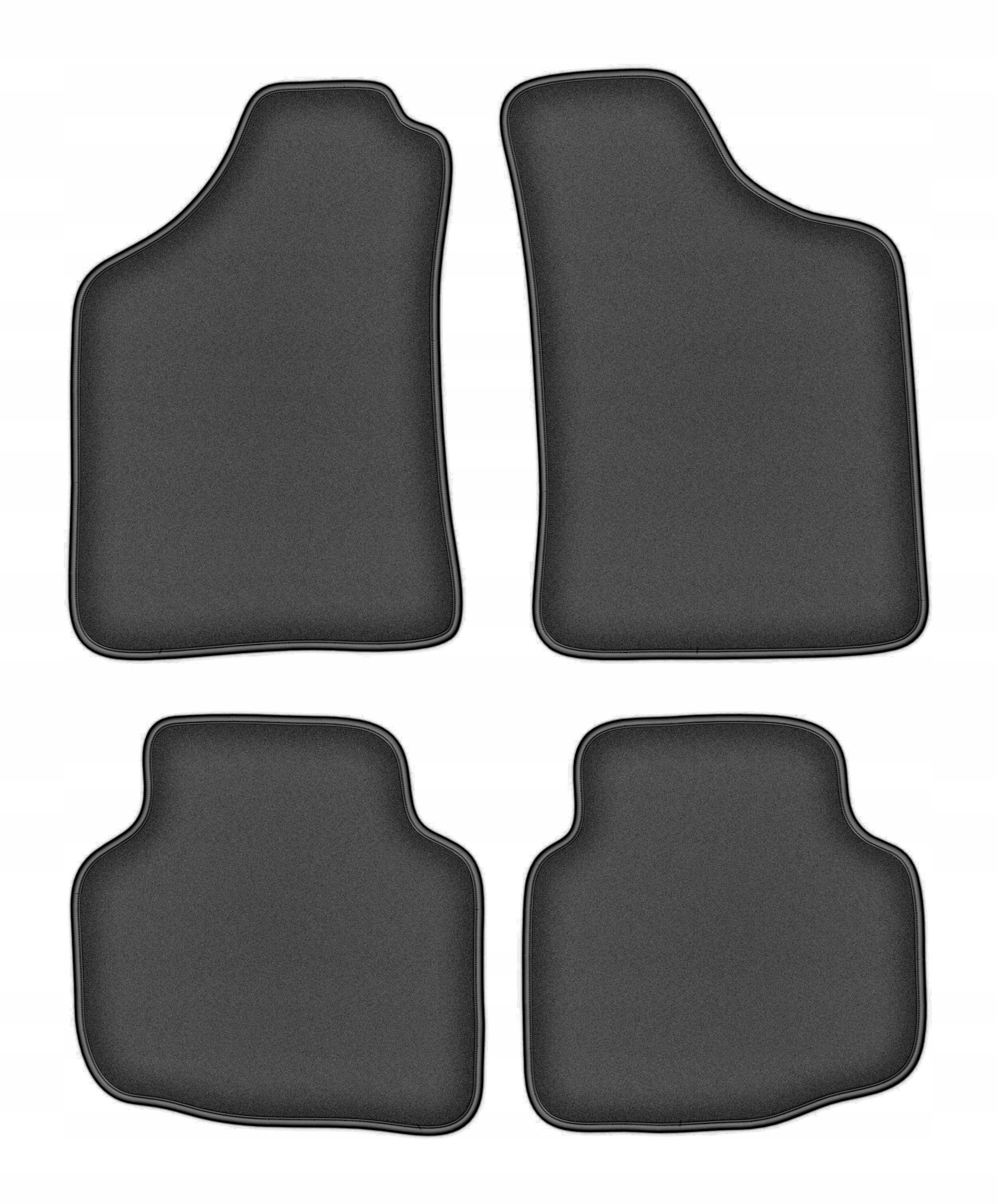 Velúrové koberčeky pre Mitsubishi L200 Triton 2001-2006 komplet Durban grafit