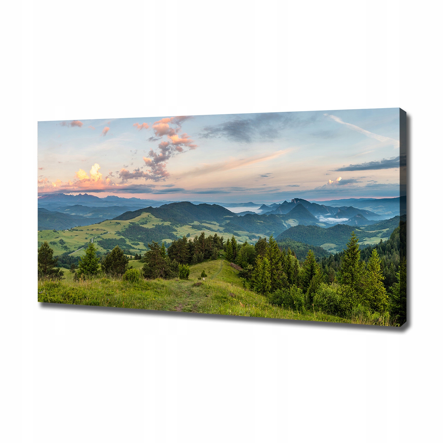 

Foto obraz na płótnie Panorama Pieniny 120x60 cm