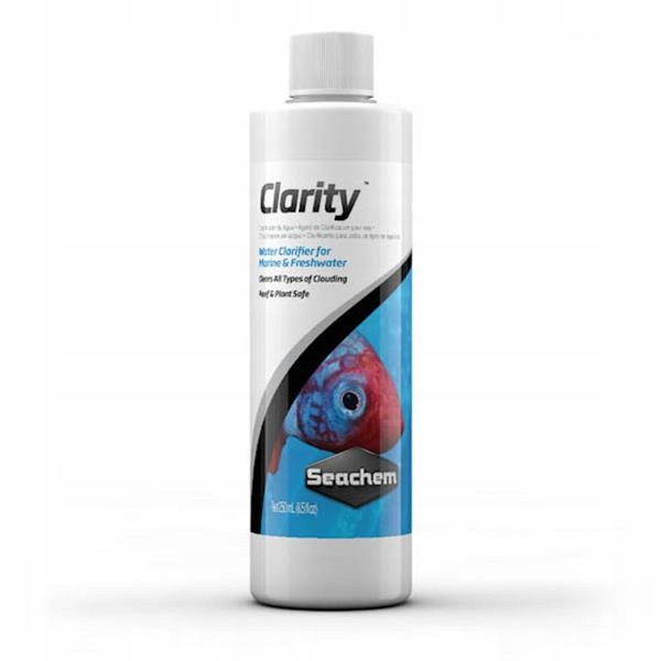 Levně Seachem Clarity 250 ml Čistidlo Odstraňuje Zákal Vody V Akváriu
