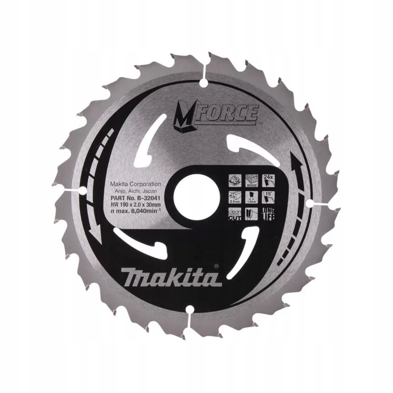 Makita Kotoučová Pila 235x30x20z Makforce Dřevo