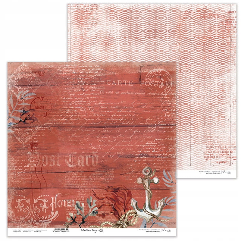 Lexi design Papier 30x30 Maritime Day 03