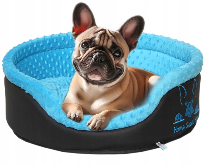 Levně Pelíšek kotec potah postel pelíšek pro psa francouzský buldoček mops ⌀65 cm