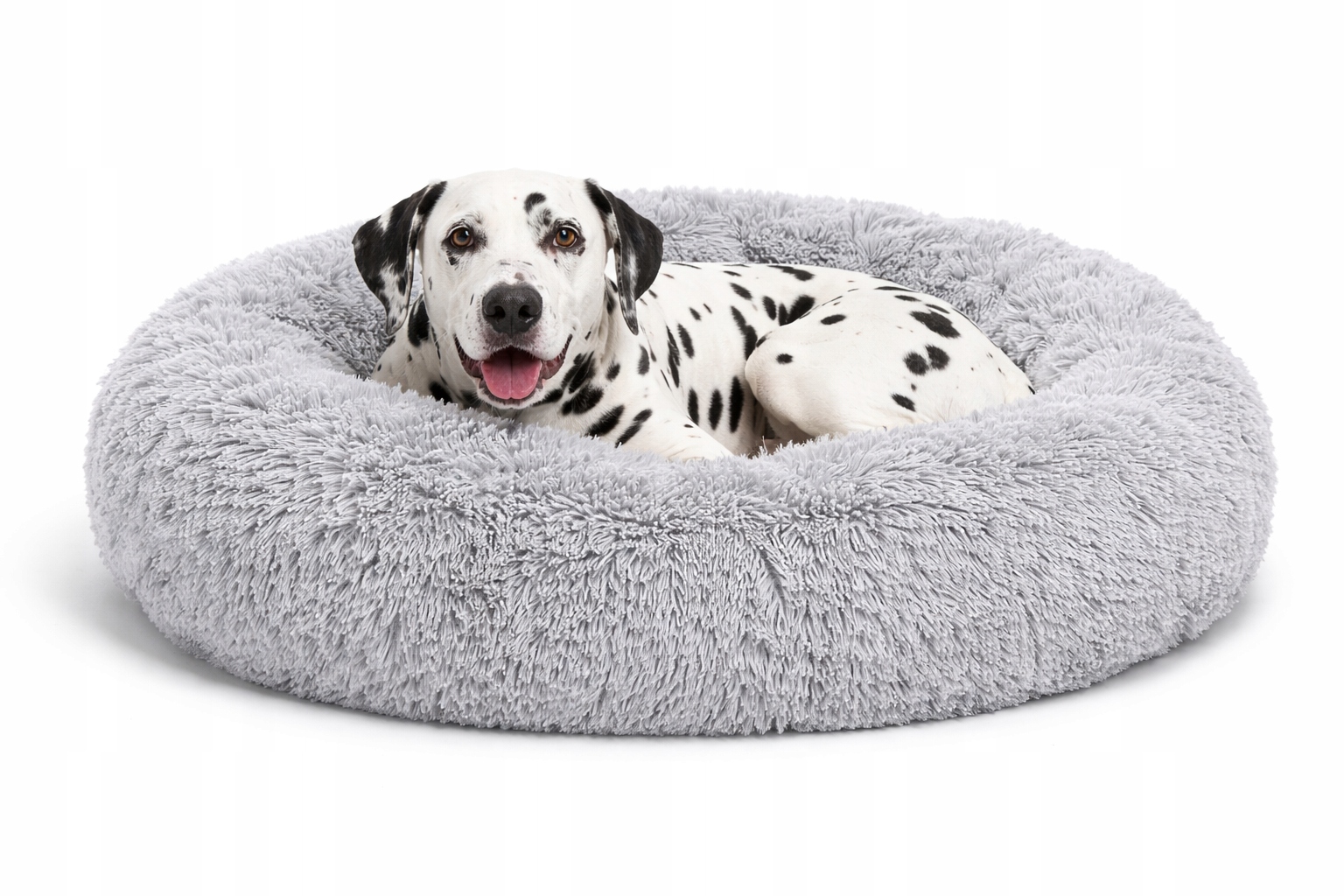 Potah Pelíšek pro psa Nadýchané Velké 80 cm průměr Šedé