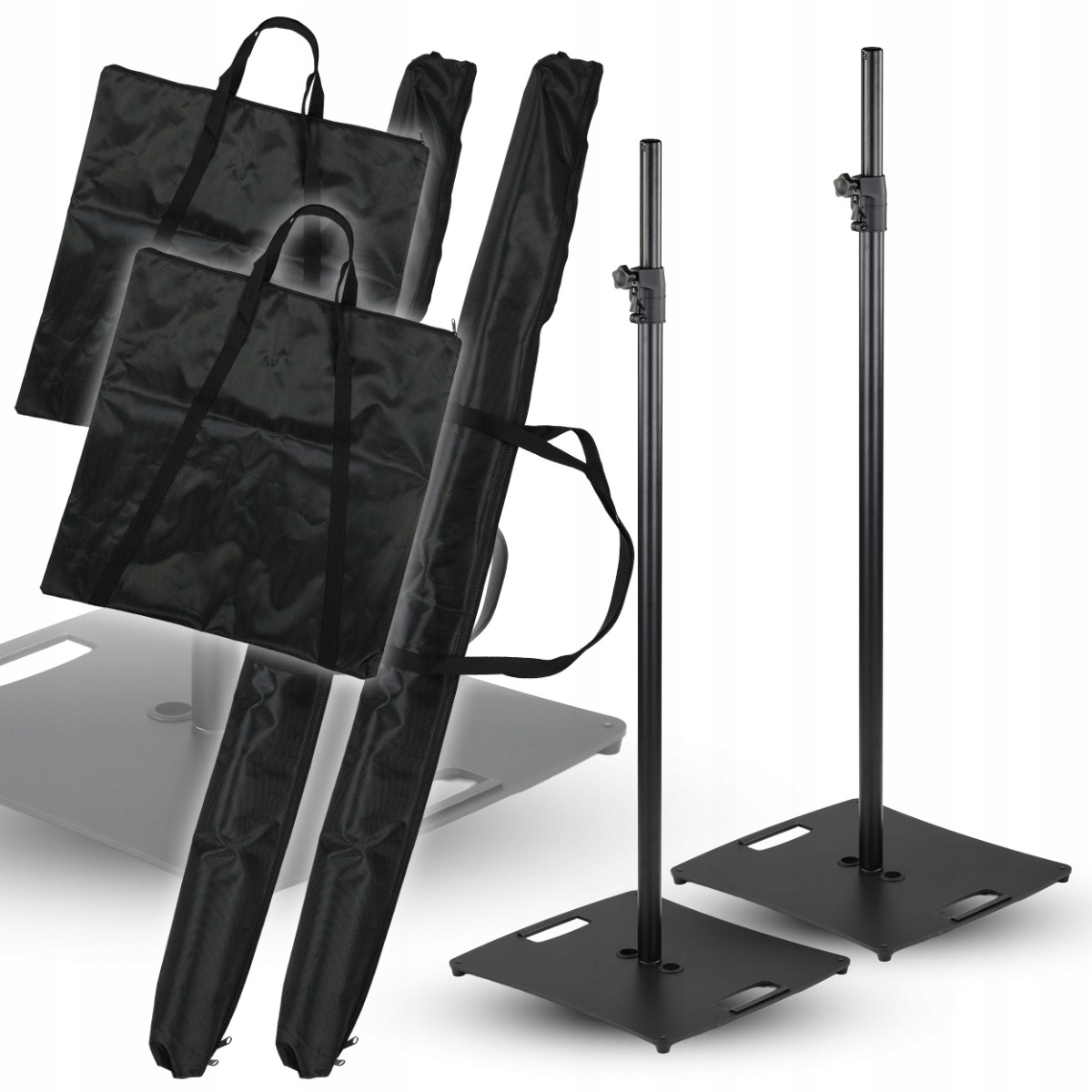 Sada 2x Sloupový Osvětlovací Stojan Nastavitelný 150-240 cm 70 kg