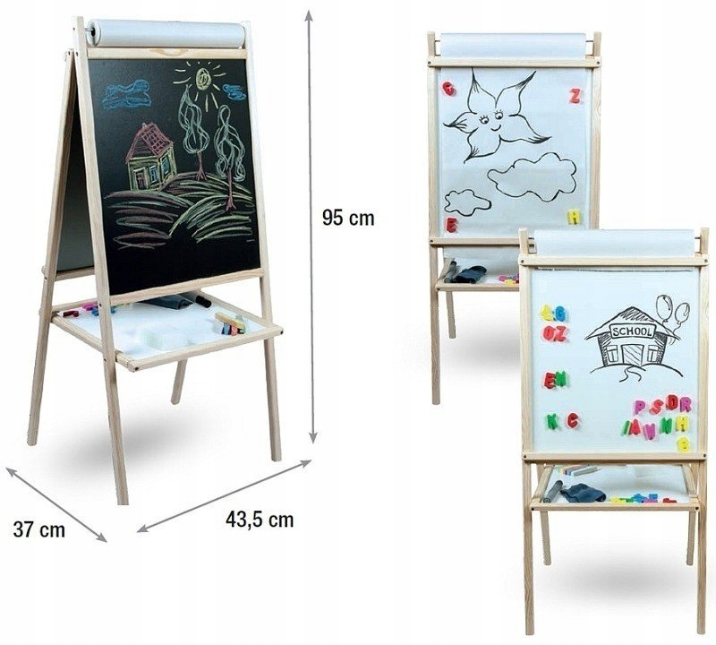 TABLICA 4w1 MAGNETYCZNA KREDOWA PAPIER GRATISY Kod producenta MPP