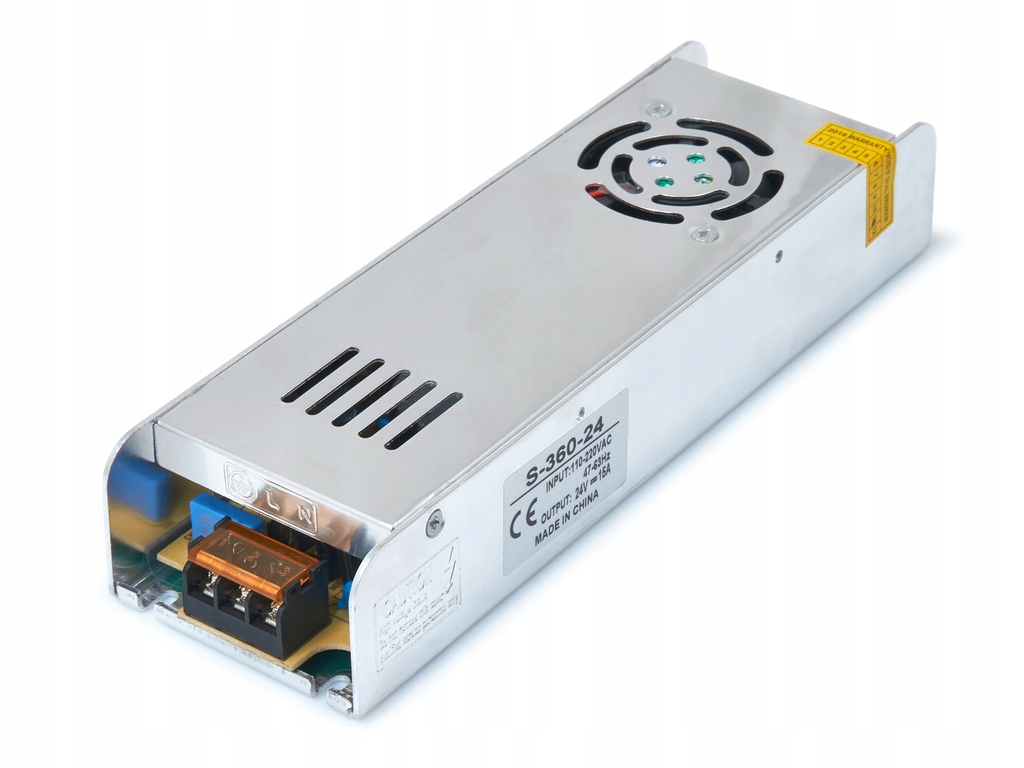 

Zasilacz 24V 350W 14A IP20 Slim Do Taśm Led, Cctv