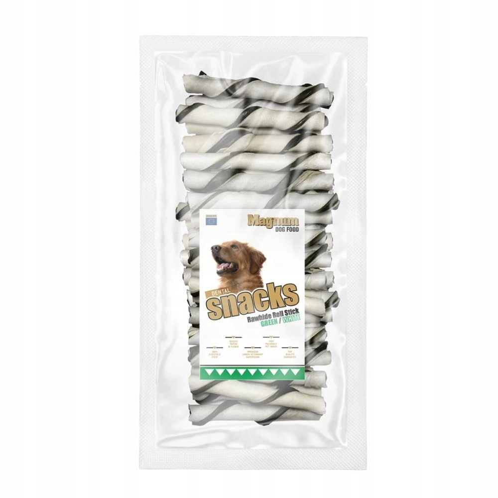 Levně Magnum Rawhide Roll Stick Green/white 40 ks