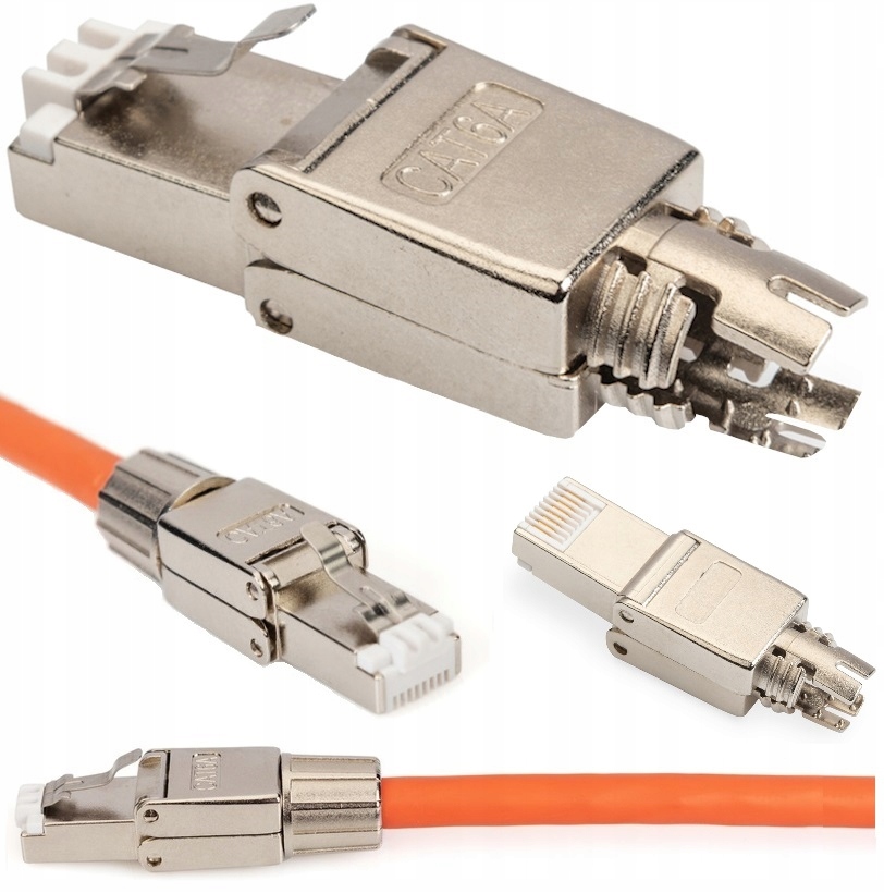 

Wtyk RJ45 kat.6A Stp Ftp beznarzędziowy 10Gb Poe+