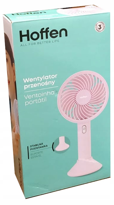 MINI WIATRAK WENTYLATOR PRZENOŚNY USB AKUMULATOROWY