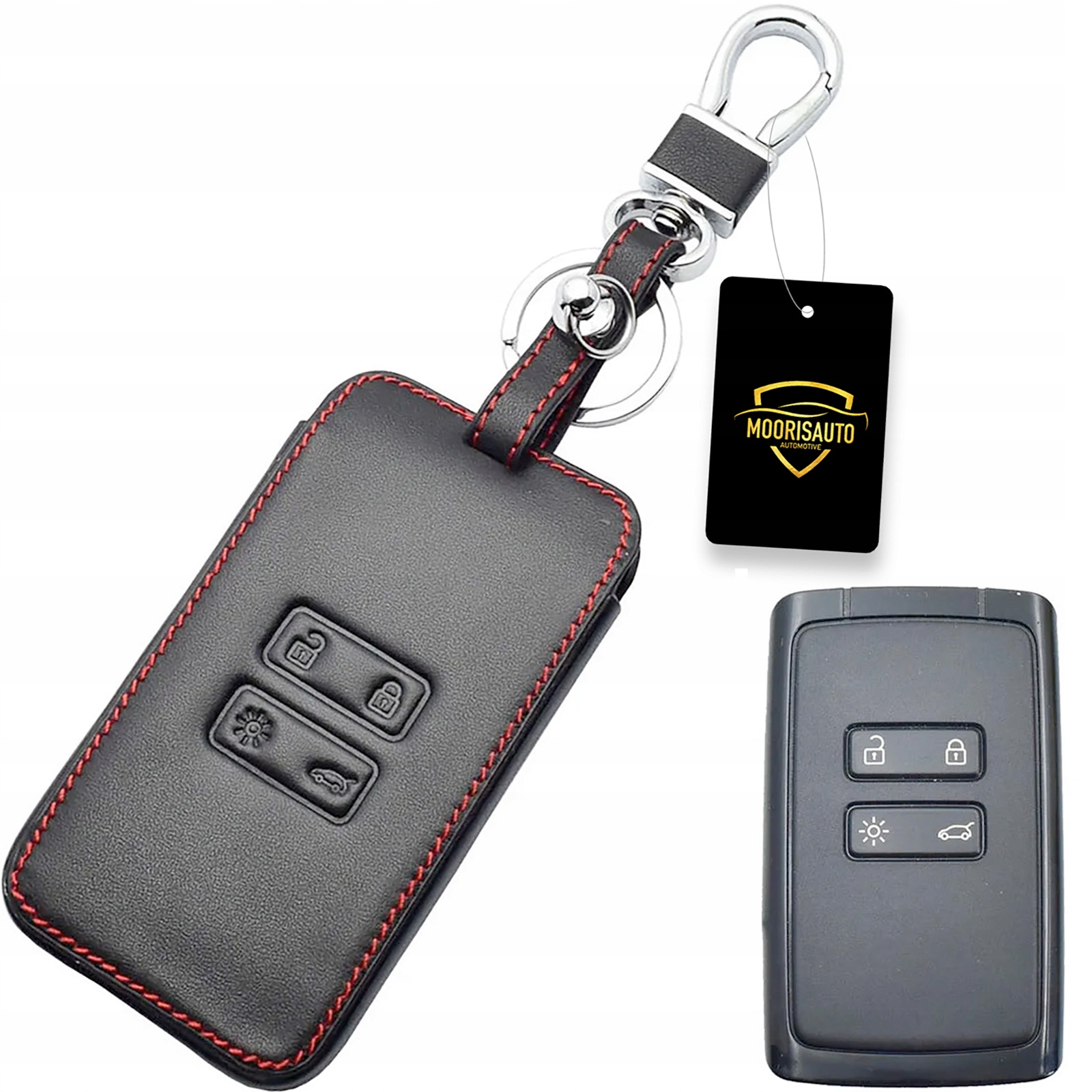Skórzane etui pokrowiec na kluczyk kartę RENAULT DACIA Duster Sandero Logan