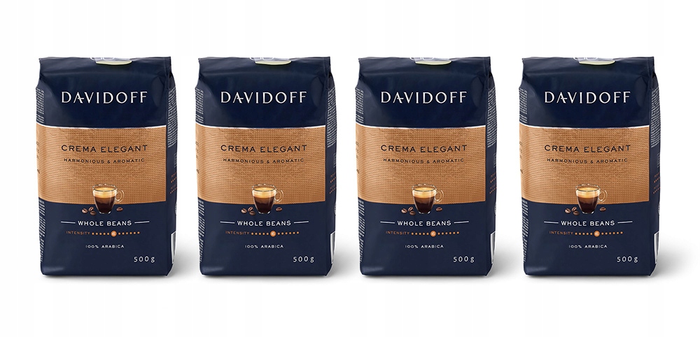 Kawa ziarnista Davidoff Caffe Crema Elegant 100% Arabica 4x 500g (2kg)