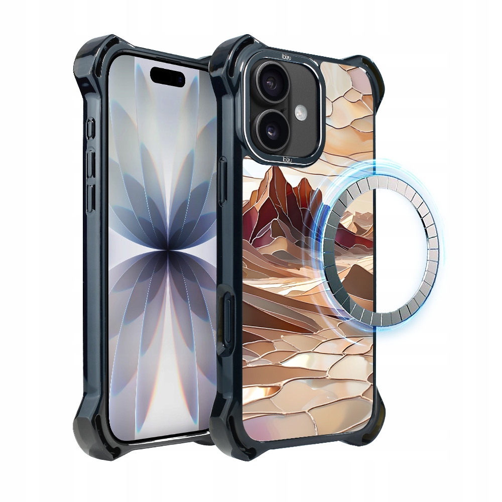 Pouzdro pro iPhone 17 Ibizu DropGuard Ultra s MagSafe, Pouštní klid