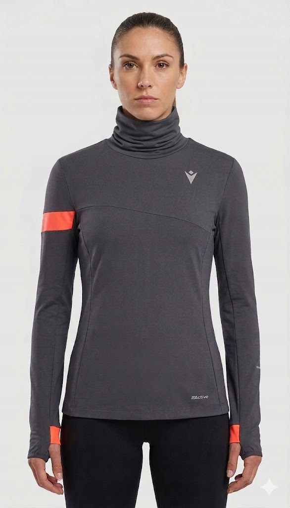 Macorn Dámský Šedý Rolák S Růžovým Akcentem, Přiléhavý 6F