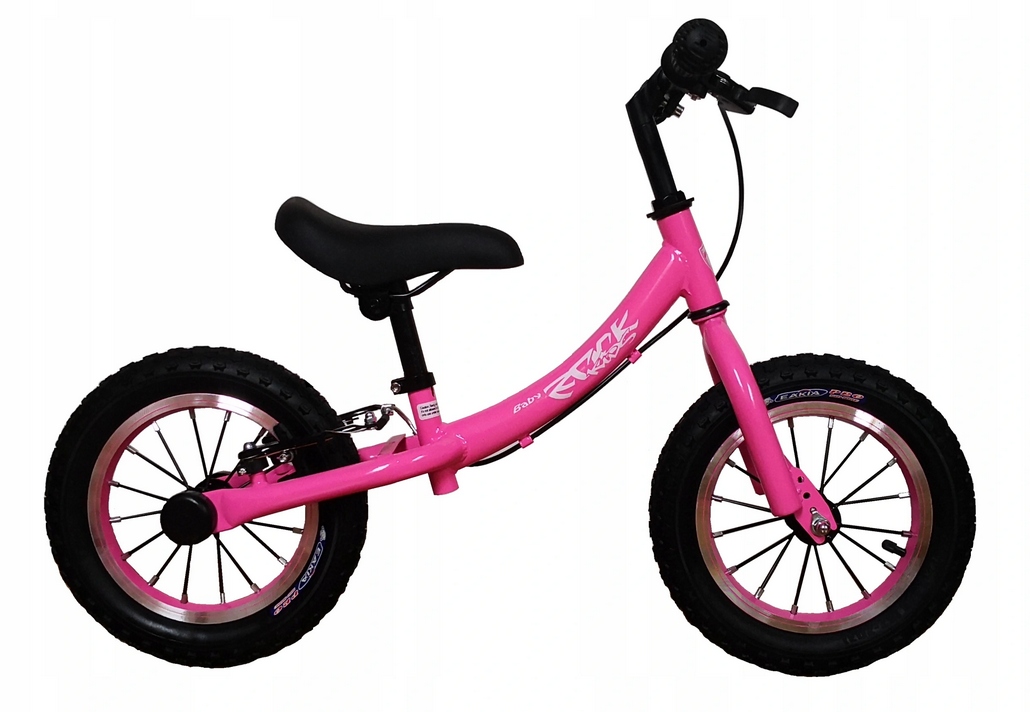 Rowerek biegowy dla dziewczynki 12 Rock Kids róż