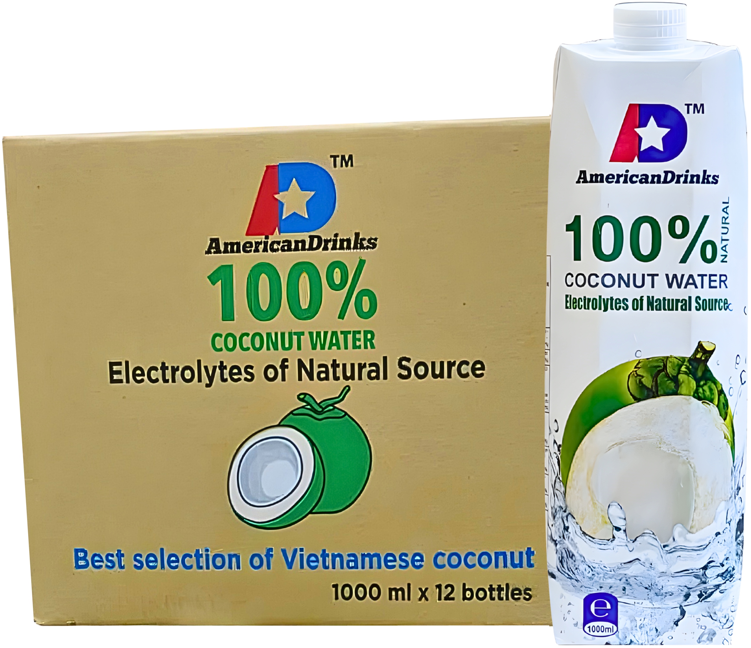 American drinks Kokosový 12×1l