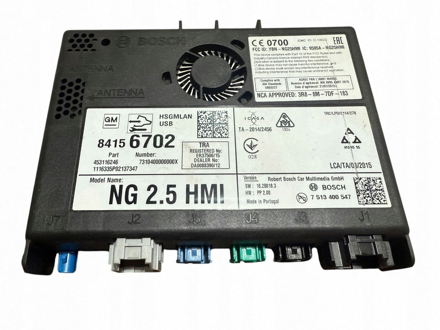 module radia control unit navigation devices Opel Astra K 84156702