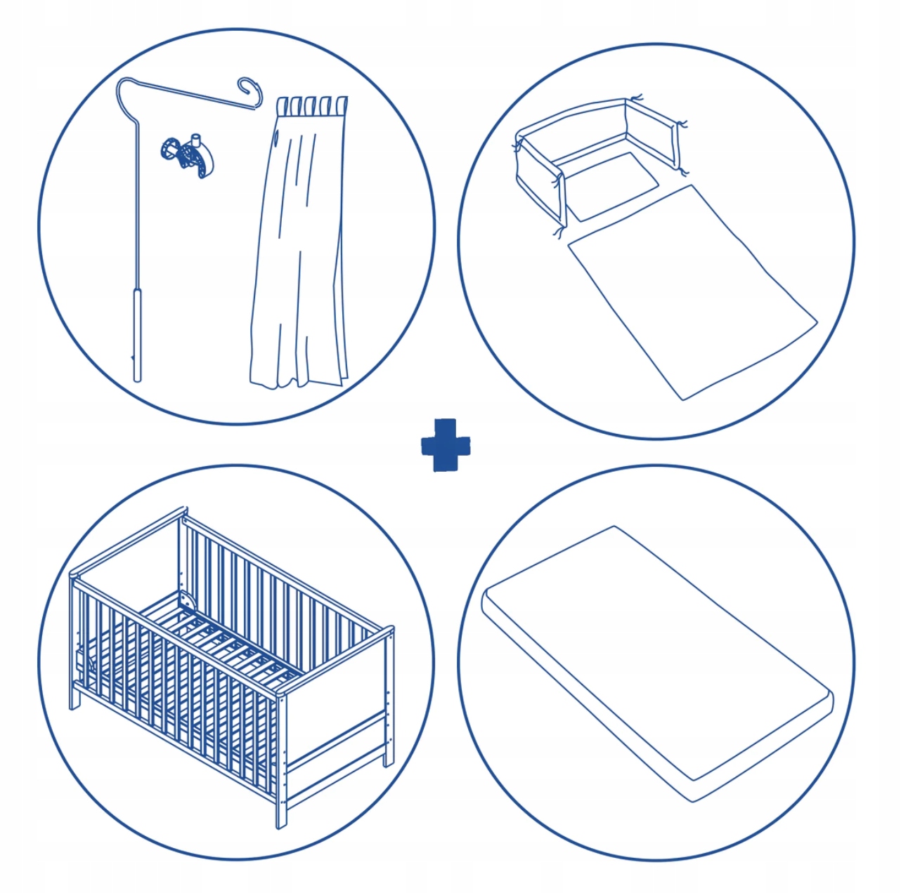 Łóżeczko dziecięce Roba Jumbotwins 70x140 cm Marka Roba