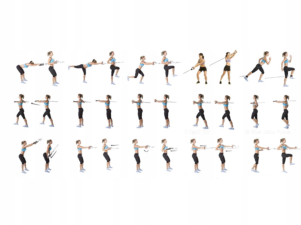 ZESTAW 5 GUM OPOROWYCH DO ĆWICZEŃ TRENING FITNESS Szerokość 32 mm