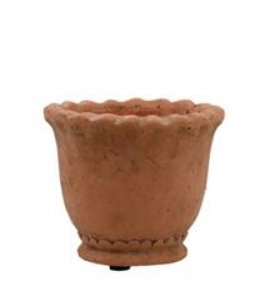 DONICZKA CEMENTOWA TERRAKOTTA 9x11 OSŁONKA OZDOBNA