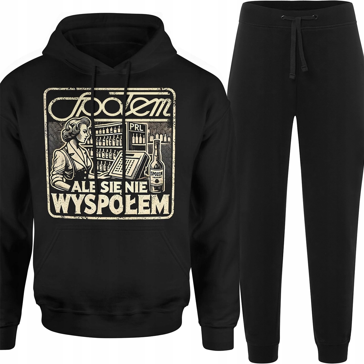 Teplákovka Pánský Komplet Pánské Tepláky Mikina S Potiskem Nápisů Vtipná M