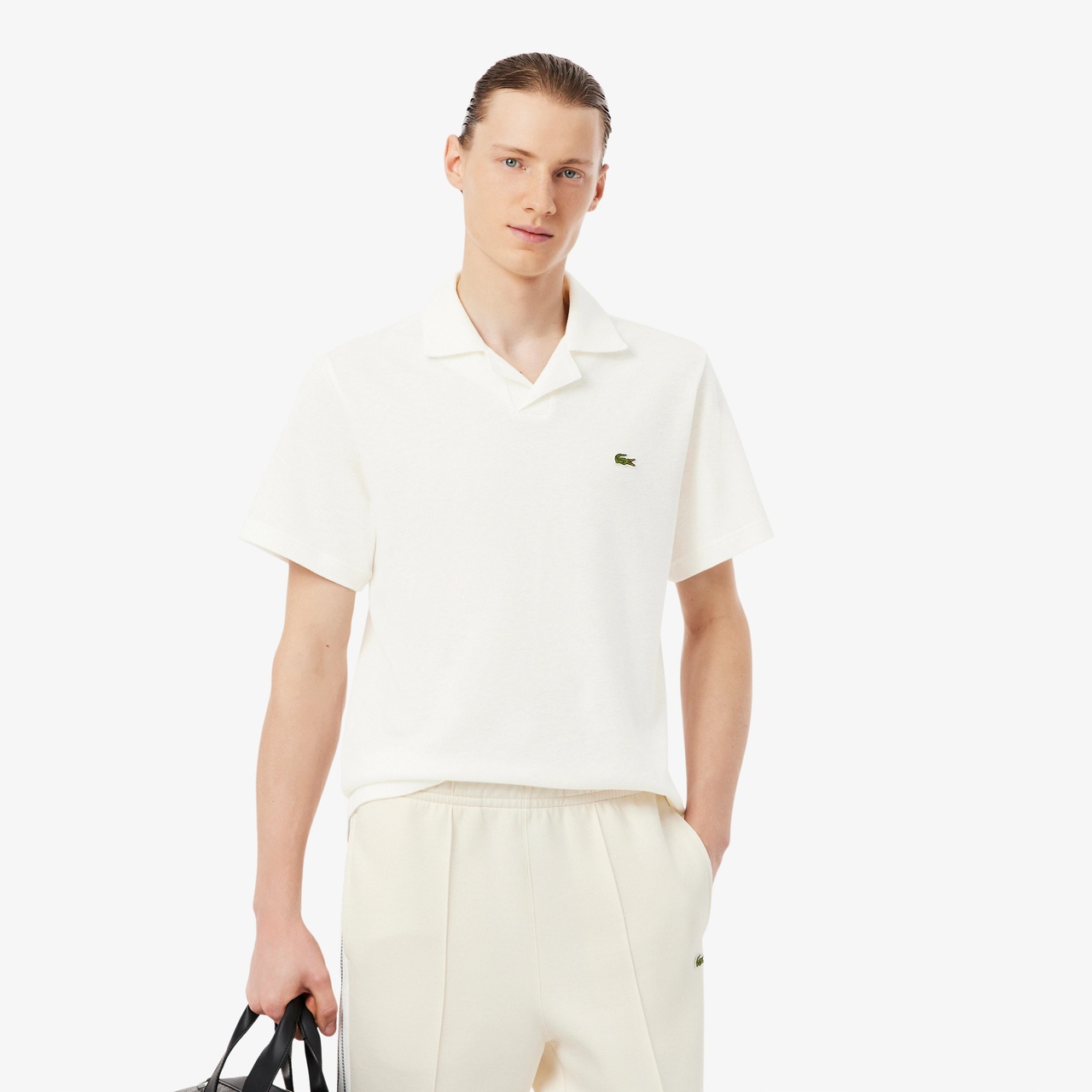 Lacoste Pánská Polokošile Classic Fit Cotton Blanc S
