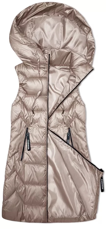 Vesta S Kapucí B8231 Světle Béžová XXL (44)