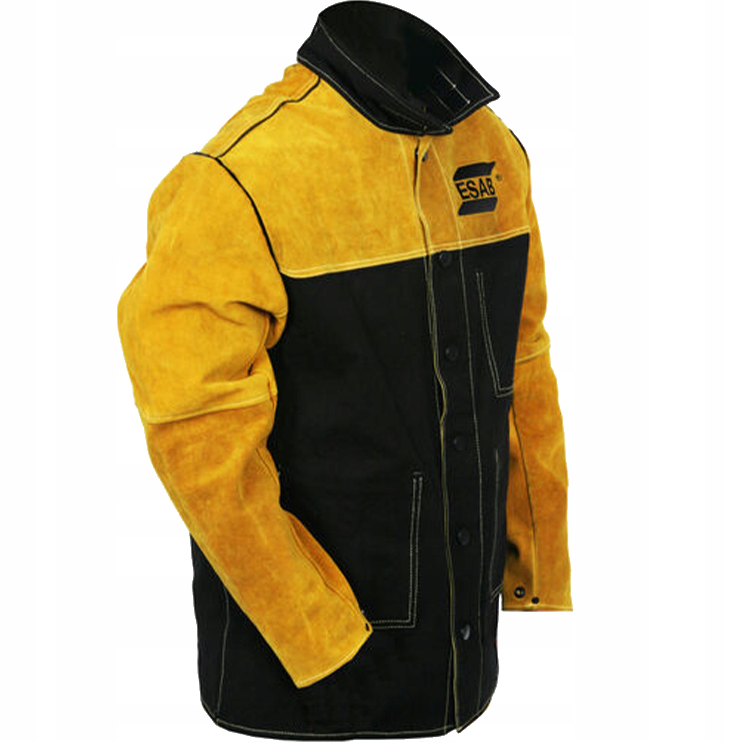 Esab Fr Kurtka Spawalnicza Ognioodporna Skórzana Bhp Dwoina Bawełna Fr