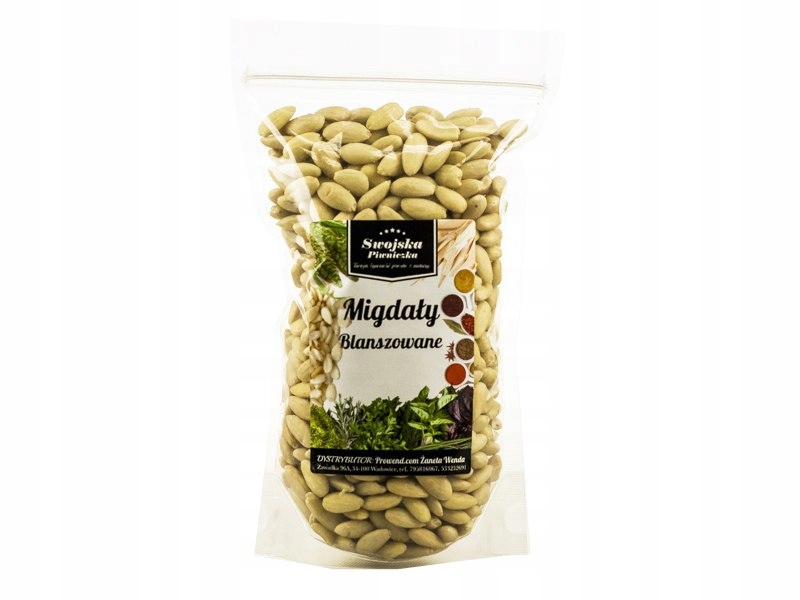 Blanšírované mandle 1KG Blanšírované mandle Swojska Piwniczka