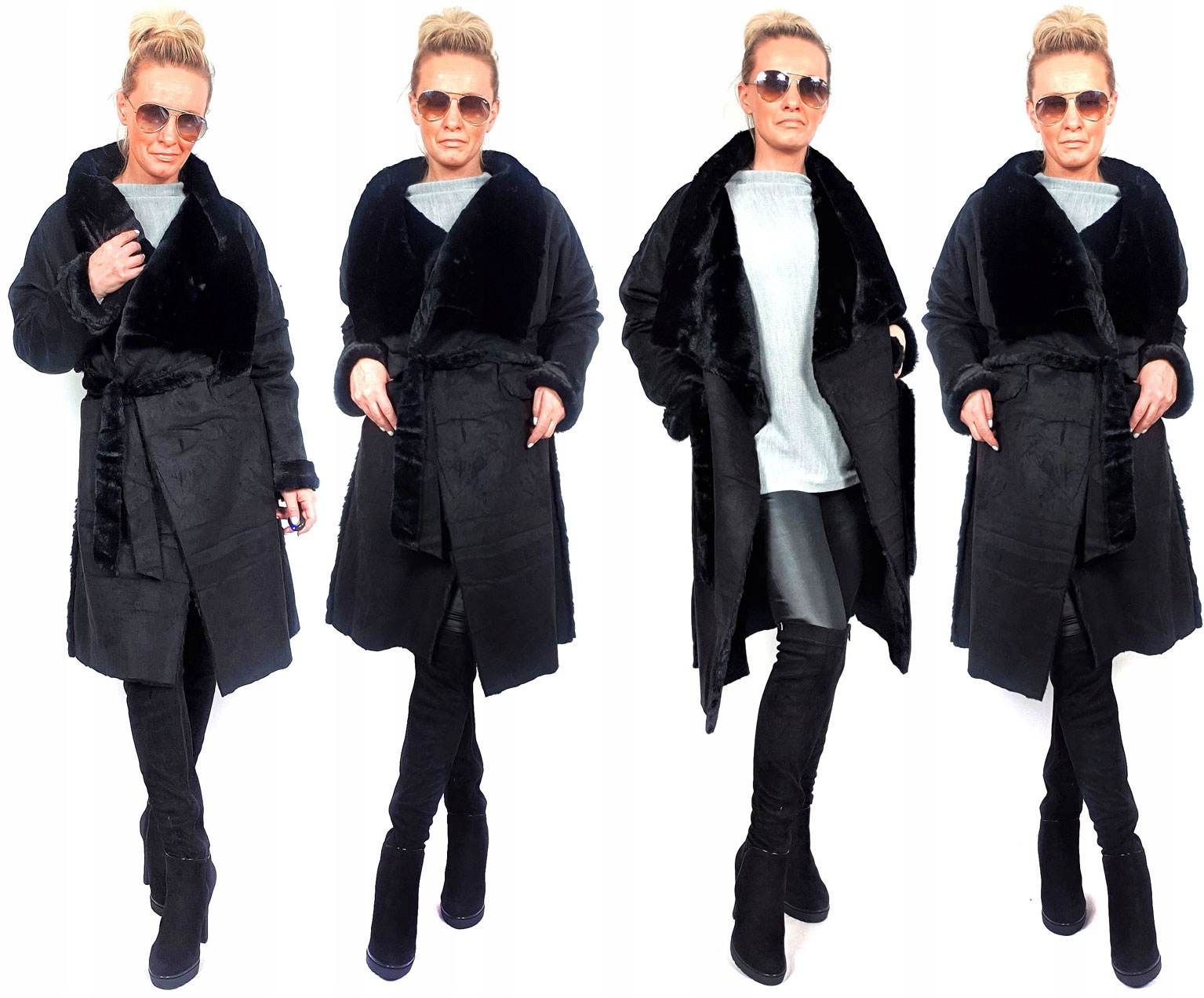 

Płaszczyk Futerko Eko Kożuch Zimowy Futro Luxury