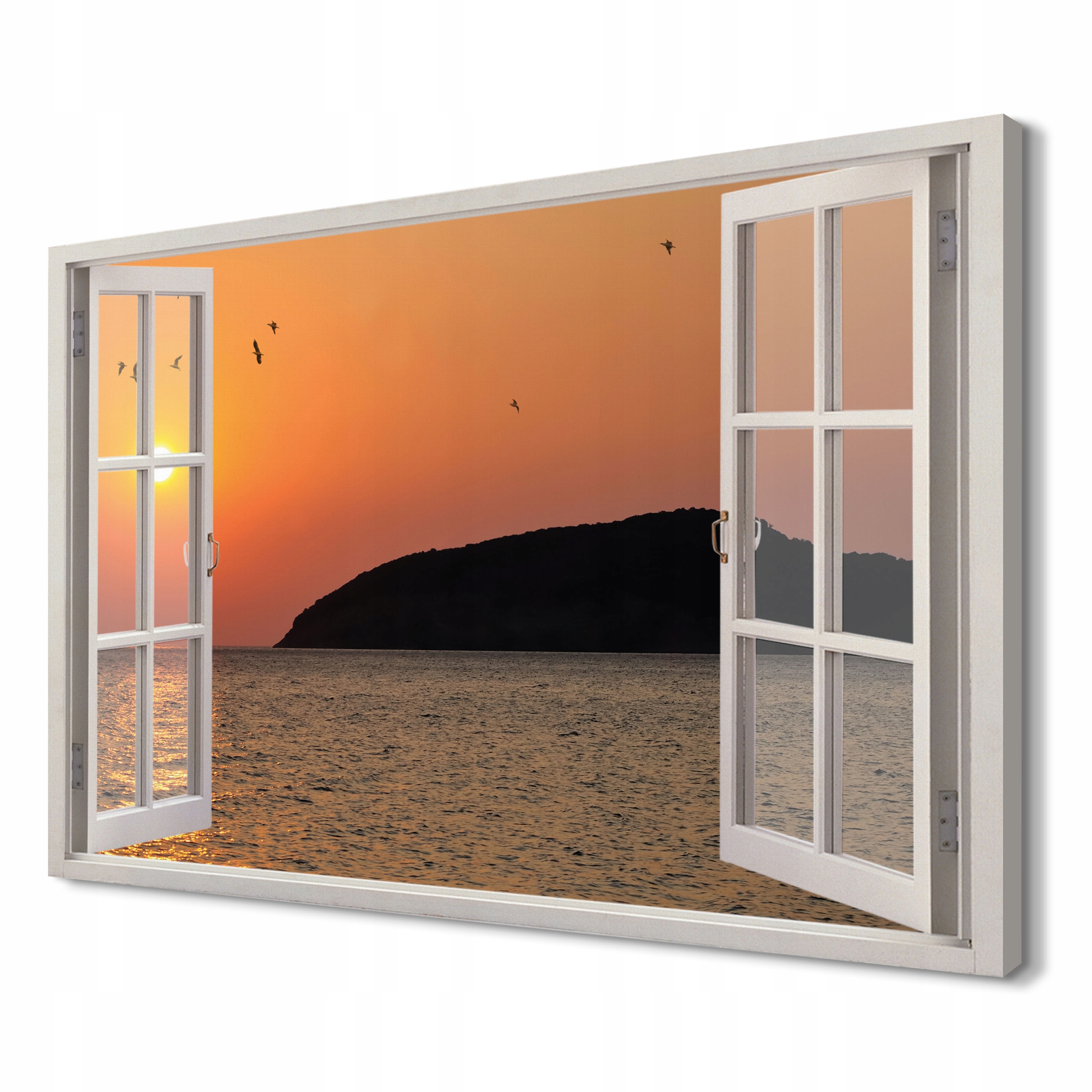 

Morze wschód słońca Obrazy drukowane canvas 120x80
