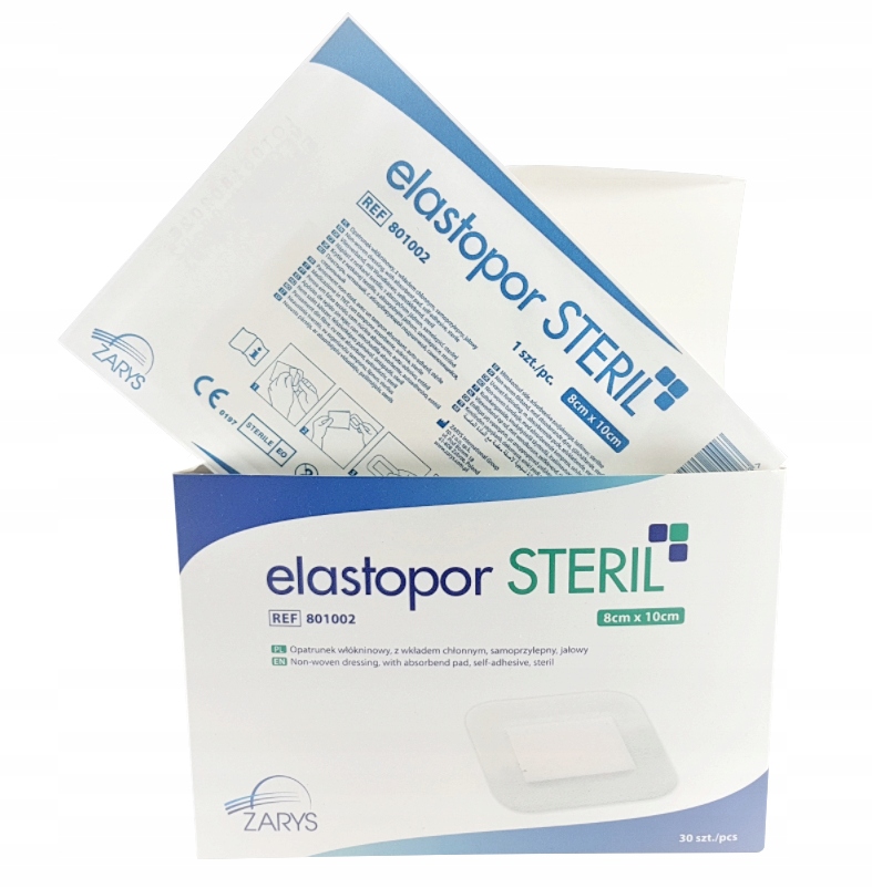 

Plaster Z Opatrunkiem 8X10 Opatrunek Jałowy 30SZT