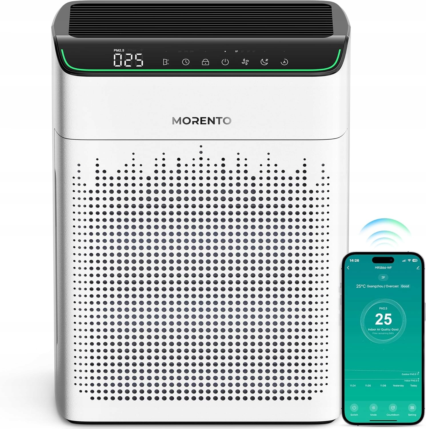 Oczyszczacz powietrza Morento MR5866 biały