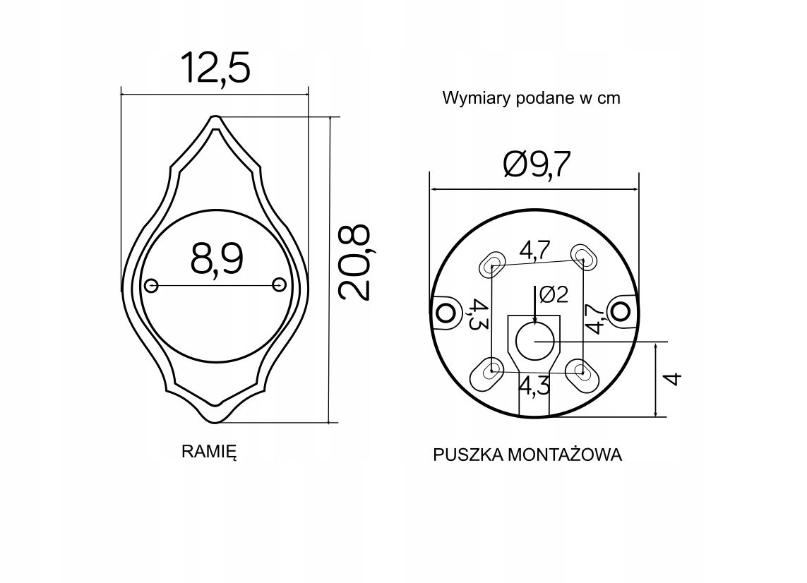 Lampa Elewacyjna KINKIET Ogrodowy Kule Classic 25 LED IP44 Marka Su-ma