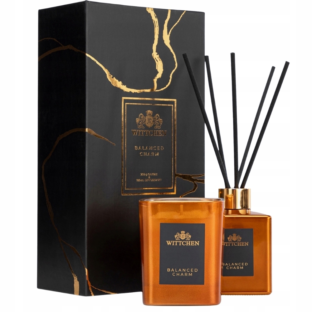 Sada svíčka 200g a difuzér 180ml Wittchen 1-HS-103-G Balanced Charm