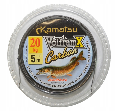 Przypon wolframowy Kamatsu VolframX wytrzymałość 25,0 kg