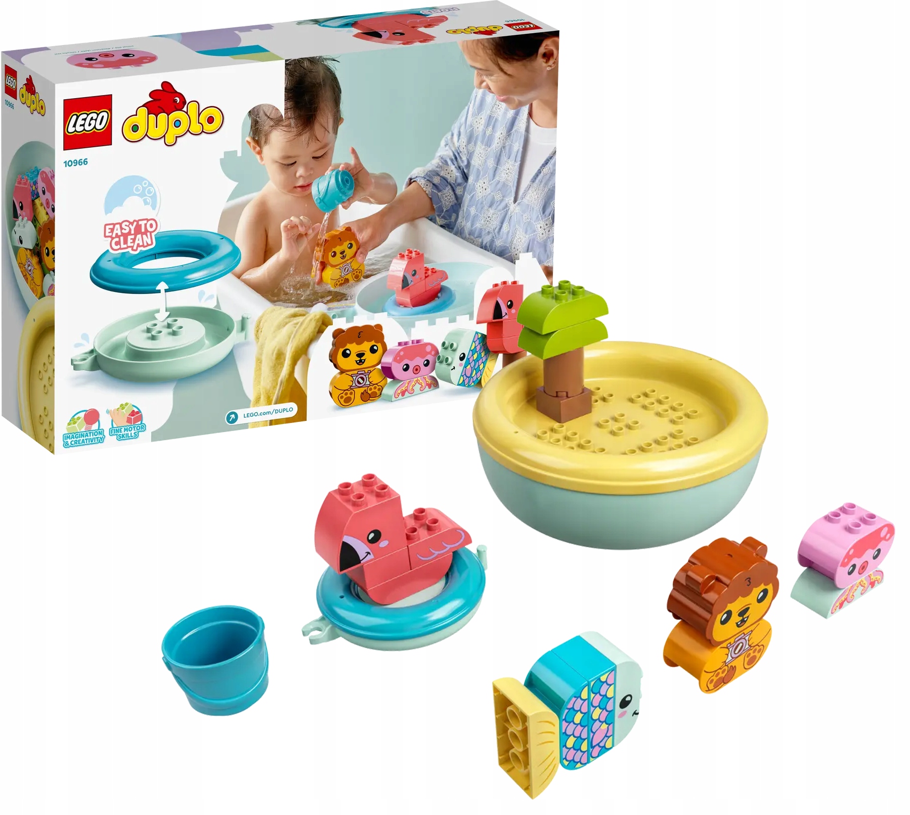 Lego Duplo Zábava při koupání Plovoucí ostrov se zvířátky Stavebnice 10966